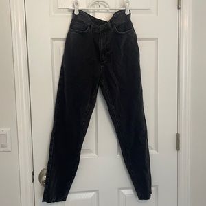UO Washed Black Mom Jeans